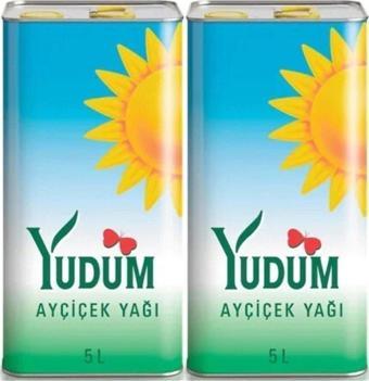 Yudum Ayçiçek Yağı Teneke 5 L 2 Adet