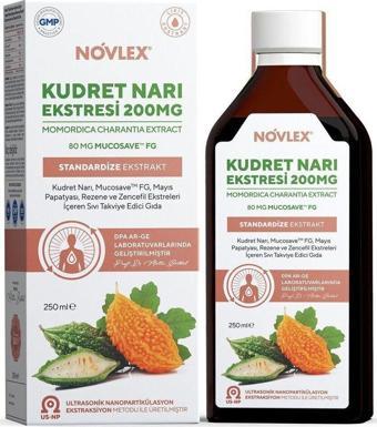 Novlex Kudret Narı, Rezene, Mayıs Papatyası, Mucosave Ve Zencefil Ekstraktı Takviye Edici Gıda 250 Ml Mide