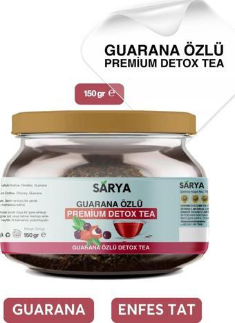 Sarya Guarana Özlü Premium Detox Tea 2 Aylık Kullanım 150 Gr Guarana Özlü Çay