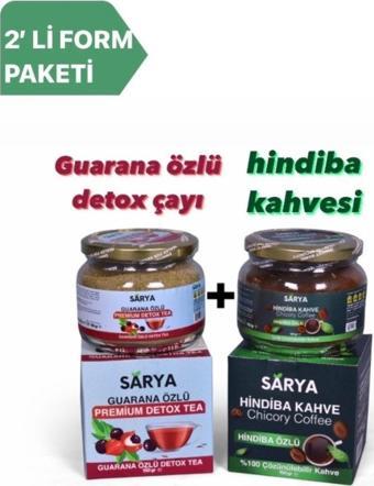 Sarya Hindiba Kahvesi & Guarana Özlü Detox Çayı Form Seti