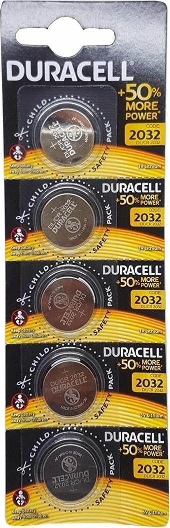 GPTURKGRUP DURACELL 2032 PİL 5Lİ KARTELA