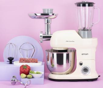 Emsan Bella Gusto Maxi Krem Stand Mikser Mutfak Şefi 1300W 5 Lt