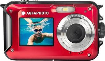 AgfaPhoto Realishot WP8000 Su Altı Fotoğraf Makinesi-Kırmızı