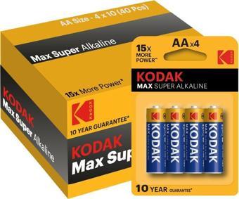 Kodak 40 Adet Max Super Alkalin Kalem Pil