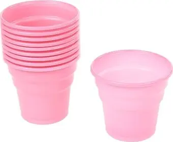 PLASTİK BARDAK PEMBE 25 ADET