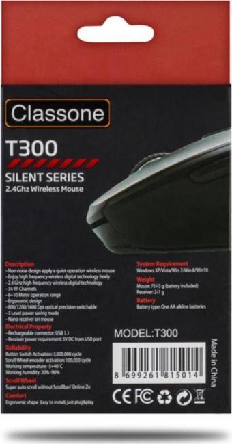 T300 2.4 Ghz Wireless Kablosuz Mouse