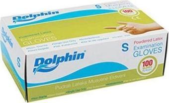 Dolphin Pudralı Eldiven Latex Small 100'lü