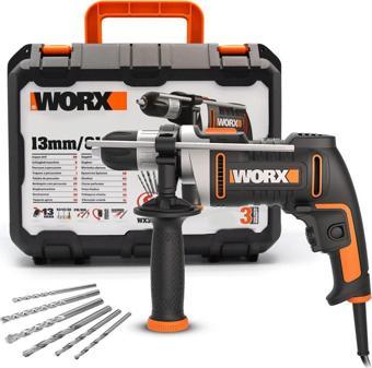 Worx WX328 810Watt 13mm Profesyonel Darbeli Matkap + 6 Adet Uç