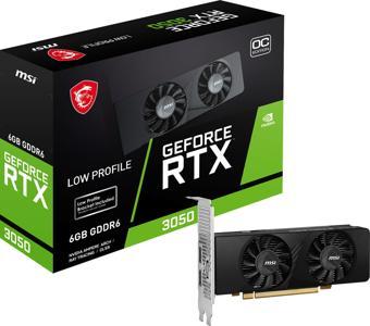 MSI RTX 3050 LP 6G OC 6GB Geforce RTX3050 GDDR6 96bit HDMI 2xDP 16x Ekran Kartı