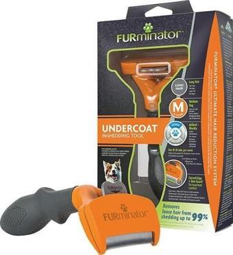 Furminator Uzun Tüylü Köpekler Için Temizlenebilir Tarak Orta