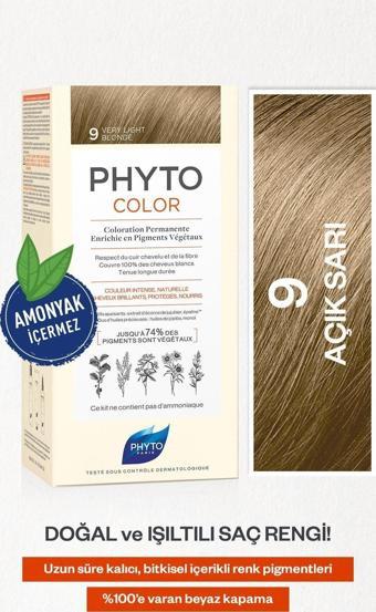 Phyto Phytocolor 9 Açık Sarı Amonyaksız Kalıcı Bitkisel Saç Boyası