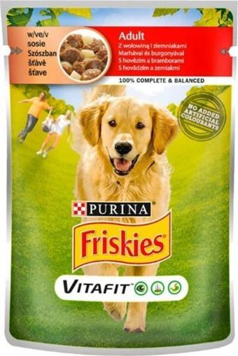 Purina Friskies Sığır Etli Yetişkin Köpek Konservesi 100 gr