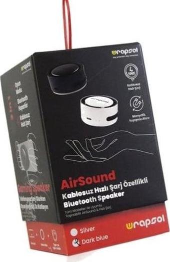 Wrapsol AIRSOUND MAGSAFE FAST CHARGER & SPEAKER SİYAH