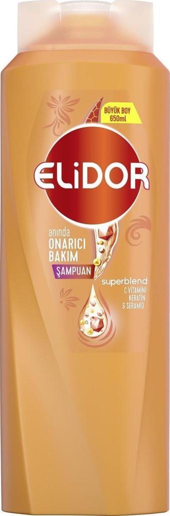 Elidor Superblend Saç Bakım Şampuanı Anında Onarıcı Bakım Vitamin C Keratin & Seramid 650ML