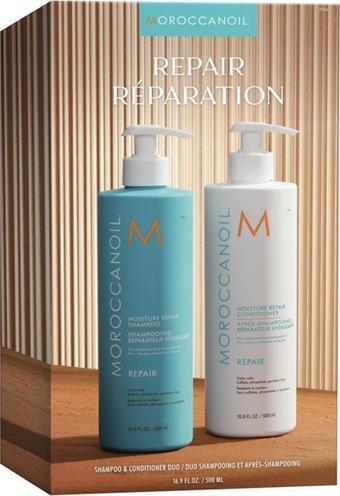 Moroccanoil Duo Repair Kit Repair Şampuan 500ML ve Saç Kremi 500ML 2li Set