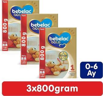 Bebelac Gold 1 Bebek Sütü 3X800G 0-6 Ay