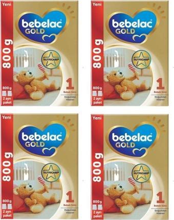 Bebelac Gold 1 Numara Bebek Sütü Doğumdan Itibaren 800Gr X 4 Adet