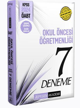 2024 KPSS ÖABT Okul Öncesi Öğretmenliği Tamamı Çözümlü 7 Deneme - Pegem Akademi Yayıncılık