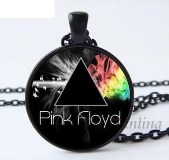 7Nota Pf7 Pink Floyd Kolye - Siyah Zincir Ve Çerçeveli