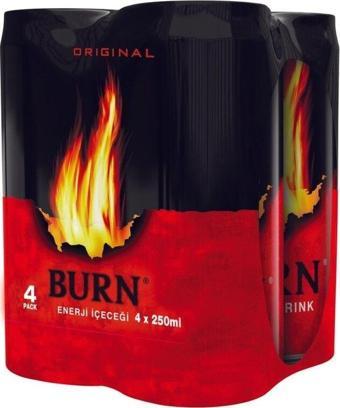 Burn Enerji İçeceği Kutu 4X250 ML