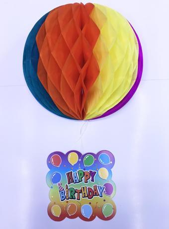 himarry Kağıt Süs Happy Birthday Dekor 55 cm-0748