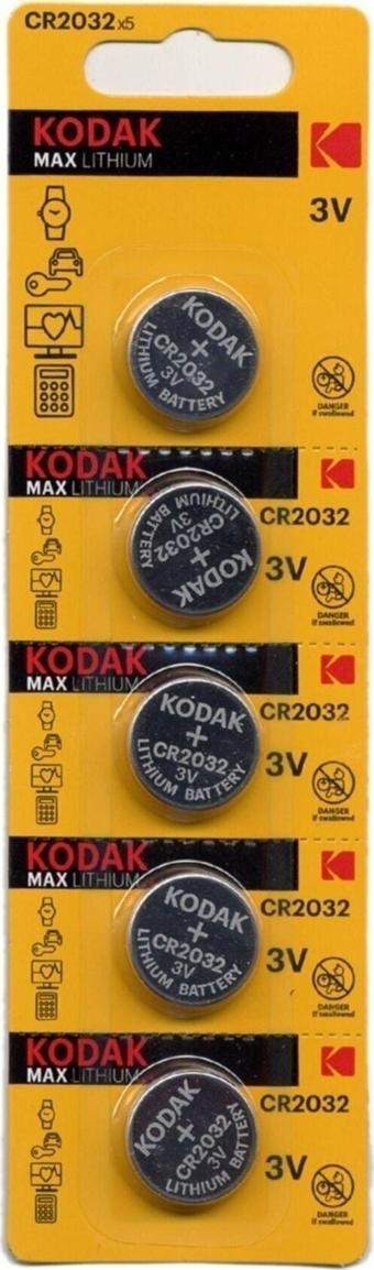 Kodak Kensa 5 Adet Cr 2032 Pil Bios Para Baskül Tartı Pili