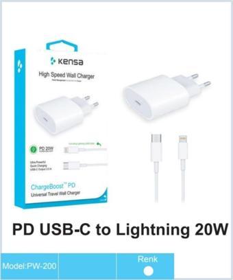 Kensa Pw-200 Usb-c To Lightning Şarj Cihazı