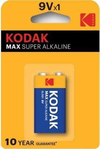 Kodak Max Süper Alkaline 9 Volt Pil