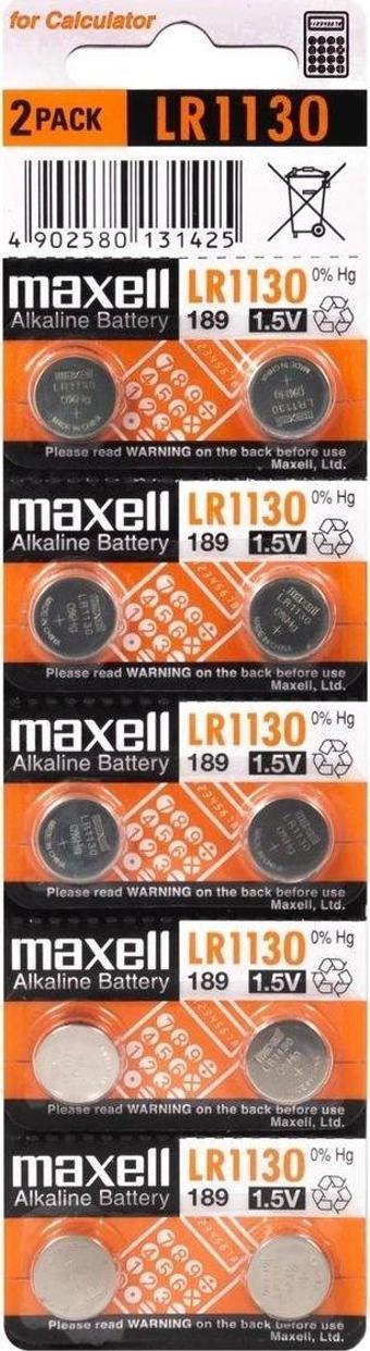 Maxell Pil Düğme 189 Lr1130 1.5v 10lu Paket