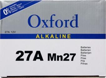 Oxford 27a Mn27 V27a V27ga 12 Volt Alkalin Pil 100’lü Paket - Oxford