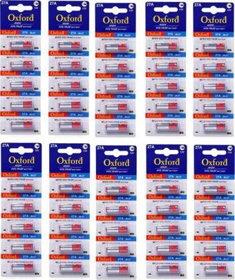 Oxford 27a Mn27 V27a V27ga 12 Volt Alkalin Pil 50’li Paket - Oxford