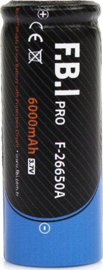 Toptan Bulurum F.B.I 26650 3.7V 6000mAh Şarj Edilebilir Li-ion Pil