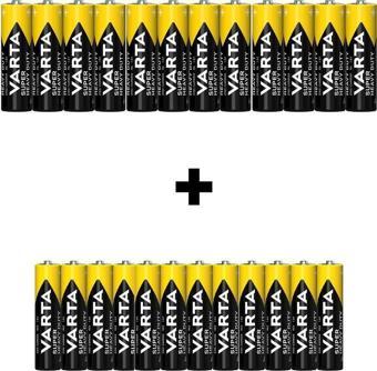 Varta Super Heavy Duty 24'lü Özel Pil Paketi(12aa+12aaa)