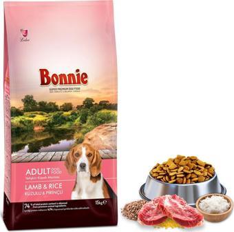 Bonnie Kuzu Etli Ve Pirinçli Yetişkin Köpek Maması 15 Kg