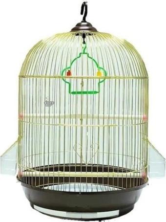 Canny Best Cage Silindir Salon Kuş Kafesi Gold- 1. Kalitede Ithal Üründür 34x53 Cm