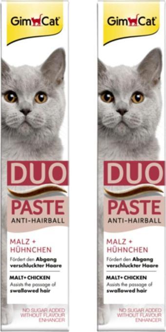 GimCat Duo Paste Anti Hairball Tavuklu Malt Kedi Macunu 50 gr x 2 Adet