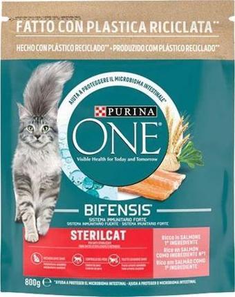 Purina One Sterilised Somonlu Kısırlaştırılmış Kedi Maması 800 Gr