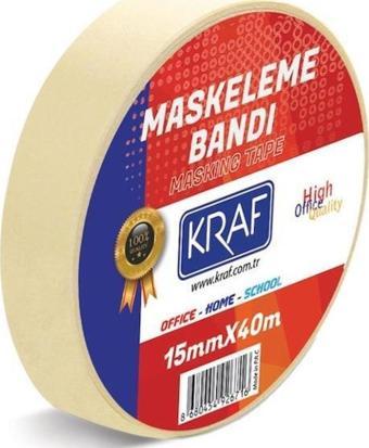 Kraf Maskeleme Bandi 15Mmx40M 4015G