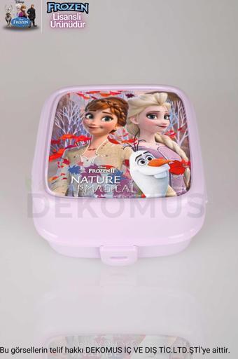 YENİ SEZON COOL GIRL LİSANSLI FROZEN ELSA 2 KATLI BESLENME KUTUSU / LUNCH BOX