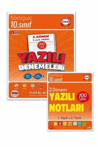 10. Sınıf Yazılı Notları ve Denemeleri 2. Dönem 1 ve 2. Yazılı 2 KİTAP - Tonguç Yayınları - Tonguç Yayınları