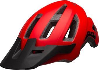 Bell Nomad Unisex MTB -FREERİDE Kask  53-60cm Mat Kırmızı SİYAH 