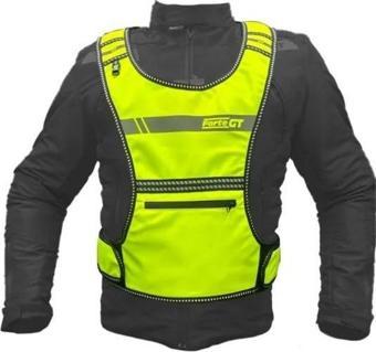 Forte Gt Xbyc 1179 Motosiklet Reflektif Yelek Yanları Ayarlanabilir Cırtlı 2XL-6XL Beden