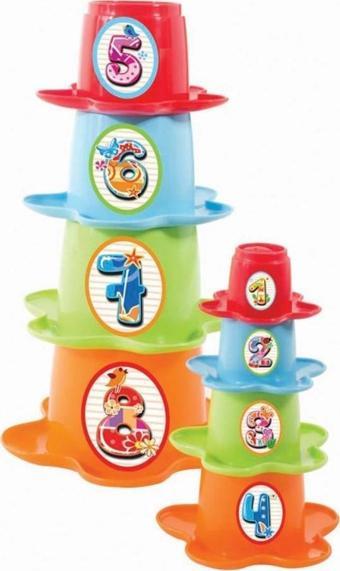 Furkan Toys Babies 3 İn 1 Papatya Kule Zeka Geliştirici oyuncak