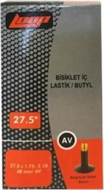 Loop Bisiklet İç Lastik 27.5 x 1.75-2.10 Av48 Kalın Sibop 27,5 Jant İç Lastik