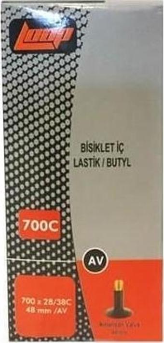 LOOP İç Lastik - 700 x28/38c AV48 ŞEHİR VE YOL BİSİKLETLERİ İÇİN