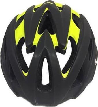 Zozo Kask MV29 Arka Led Lambalı Fileli Siyah/Lime M Beden Bisiklet Kaskı Medium