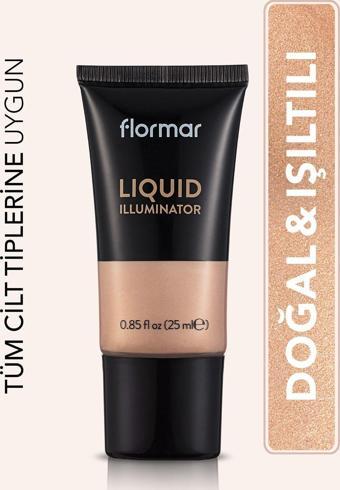 Flormar Doğal Işıltı Veren Aydınlatıcı Makyaj Bazı (Orta Ton)-Liquid Illuminator-002 - 8690604534753