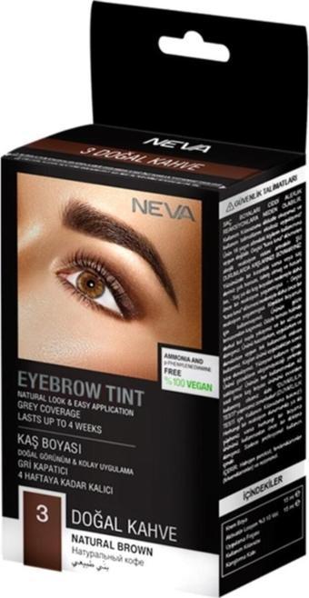 Neva Eyebrow Tınt Kaş Boyası 15Ml (Vegan) 3 Doğal Kahve