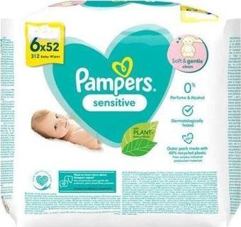 Prima Pampers Sensitive Hassas Islak Bebek Havlusu 52x6 Adet (312 Yaprak)