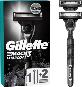 Gillette Mach3 Charcoal Yedekli Tıraş Makinesi